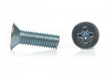 Винт DIN965 с потайной головкой оцинкованный М5х50 (50 шт) - коробка с ок. Tech-Krep | код 105240 | Tech-KREP
