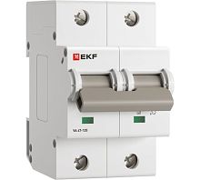 Автоматический выключатель ВА 47-125 2P 25А (D) 15кА PROXIMA EKF | код mcb47125-2-25D | EKF