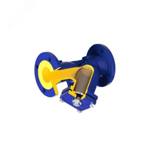 Фильтр магнитный сетчатый Y-образный чугунный 80 Ру16 Тмакс 300С фланцевый 821А со сливной пробкой | код 821A080C69 | Zetkama