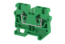 Миниклемма проходная пружинная 2,5 мм2, на 2 подключения, зеленая SQM2.5-GREEN | код 2402240003 | Elmex