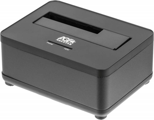 Док-станция для HDD AgeStar 3UBT7 SATA III USB3.0 пластик/алюминий черный 1 | код 391063 | AgeStar