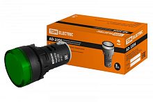 Лампа AD-22DS(LED)матрица d22мм зеленый 24В AC/DC TDM | код SQ0702-0007 | TDM