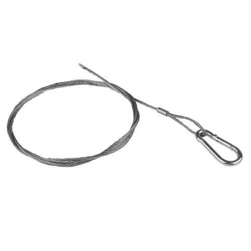 Трос стальной с карабином 1 м (2 мм) | код trk-1 | EKF Трос стальной с карабином 1 м (2 мм) | код trk-1 | EKF