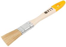 Кисть флейцевая "Стандарт-Плюс" натур. светлая щетина деревянная ручка 3/4дюйм (19мм) FIT 01042