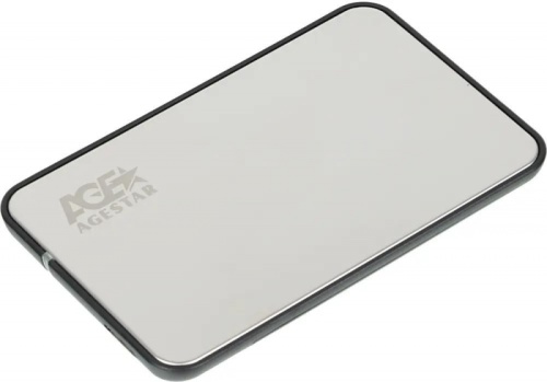 Внешний корпус для HDD/SSD AgeStar 3UB2A8S-6G SATA III USB3.0 пластик/алюминий серебристый 2.5 | код 763935 | AgeStar