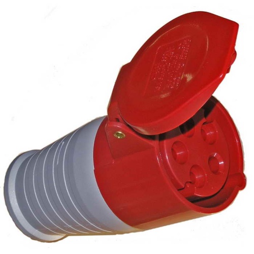 Розетка силовая переносная 215 RUICHI 3Р+Е+N, 380 В, 16 А, IP44 | код 64242 | Ruichi
