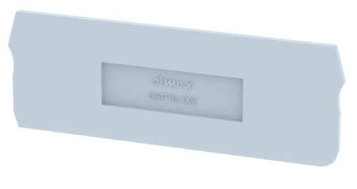 Концевая пластина для клемм, серая CSP10-1X2-GREY | код 3911170000 | Elmex