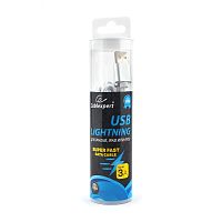 Кабель Cablexpert для Apple CC-U-APUSB02S-1.8M, AM/Lightning, серия Ultra, длина 1.8м, серебристый, блистер | код CC-U-APUSB02S-1.8M | Cablexpert