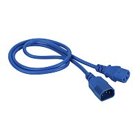 Шнур питания C13-C14, 3х0.75, 220В, 10А, синий, 7 метров | код LAN-PP13/14-7.0-BL | LANMASTER