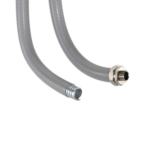 Металлорукав DN 20мм в гладкой ПВХ изоляции Dвн 20,5 мм Dнар 27,0 IP66 50 м цвет серый | код. 6070R-22 | DKC фото 2 Металлорукав DN 20мм в гладкой ПВХ изоляции Dвн 20,5 мм Dнар 27,0 IP66 50 м цвет серый | код. 6070R-22 | DKC фото 2