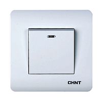 1-клавишный выключатель с LED-подсветкой 10А 250В (CHINT) | код 715383 | CHINT