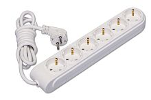 Удлинитель 6х5м с заземл. 16А IP20 ПВС 3х1.5 защ. шторки Makel N6210064