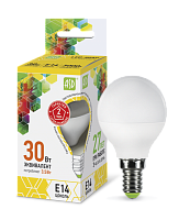 Лампа светодиодная LED-ШАР-standard 3.5Вт 230В Е14 3000К 320Лм ASD | код 4690612000367 | ASD