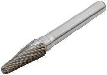 Шарошка карбидная Профи, штифт 6 мм, коническая с закруглением | код 36595 | FIT