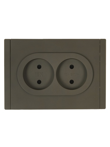 FORTE&PIANO Роз. 2-я без з/к с з/ш б/к 10А FP325 сер. IEK | код FP-R23-10-1-K03 | IEK фото 2