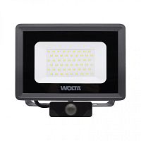 Прожектор светодиодный WOLTA WFL-50W/06S 50Вт 5700K IP65 4500лм с датчиком 174*171*40 1/20 | код WFL-50W/06S | WOLTA