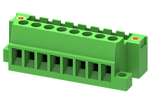 MC-PC5.08V10C-BF Разъём штекерный MC, шаг 5.08мм,10 конт. с фланц.,зел., шт | код MC-PC5.08V10C-BF | SUPU