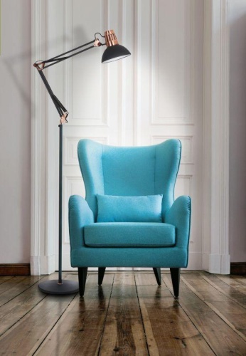 Светильник KD-431F С62 напол. Berlin 1хE27 40Вт 230В черн.+медь Camelion 13089 фото 5