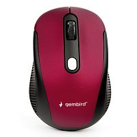 Мышь беспров. Gembird MUSW-420-1, 2.4ГГц, красный, 4кн, 1600DPI, блистер | код MUSW-420-1 | Gembird