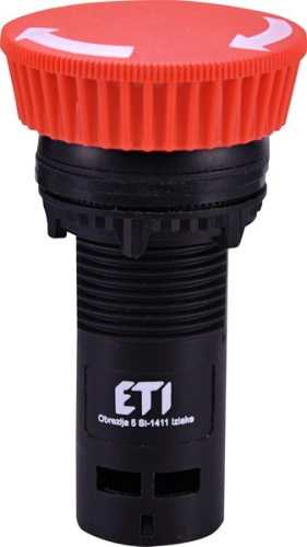 Кнопка монобл. грибок ECM-T01-R (отключение поворотом, 1NC, красная) | код 004771483 | ETI