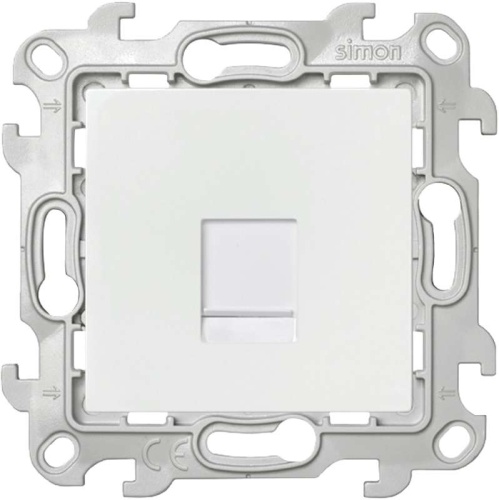 Механизм розетки телефонной RJ11 СП IP20 бел. | Код. 2410480-030 | Smon
