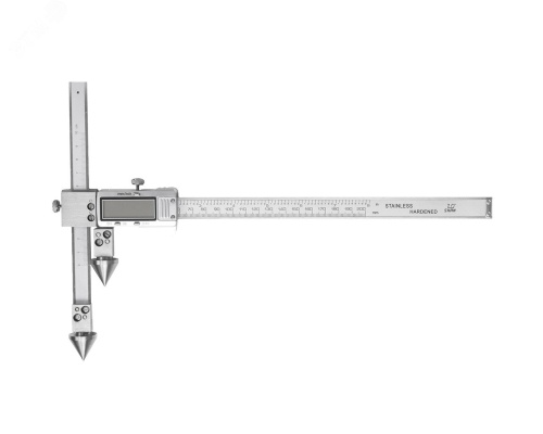 Штангенциркуль электронный для измерения расстояний между центрами отверстий с коническими измерительными вставками и подвижной измерительной губкой ШЦЦСЦ-2 20-300-0.01 | код 123701 | SHAN