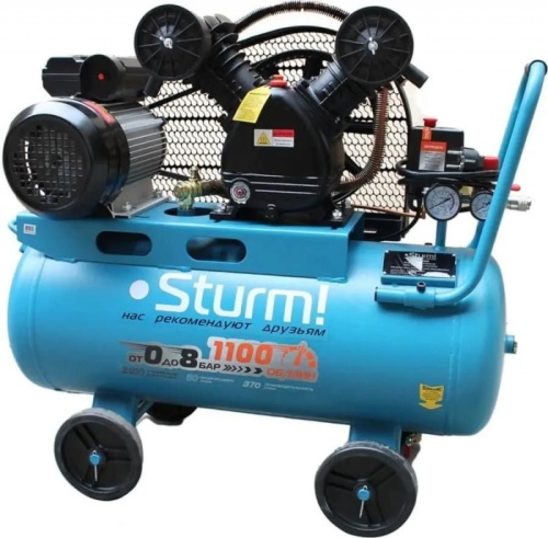 Компрессор поршневой Sturm! AC93250B масляный 410л/мин 50л 2400Вт синий | код 1913336 | STURM! Компрессор поршневой Sturm! AC93250B масляный 410л/мин 50л 2400Вт синий | код 1913336 | STURM!