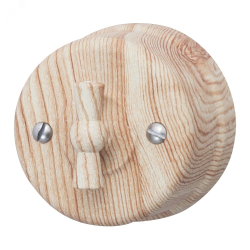 Выключатель Лизетта 1-кл., пластик, цвет Карельская Сосна | код B1-200-13 | Bironi