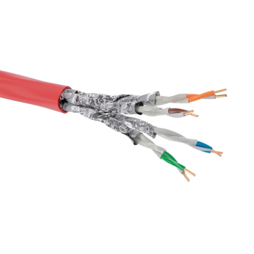 Кабель CAT 6, U/UTP, нг(А)-FRHF, бухта 305м, красный | код RN6UUA04RD | DKC