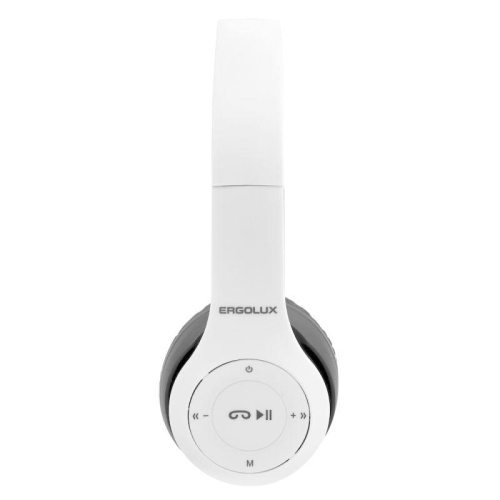 Наушники накладные с микрофоном беспроводные ELX-BTHP01-C01 FM MP3 коробка бел. ERGOLUX 15356 фото 4