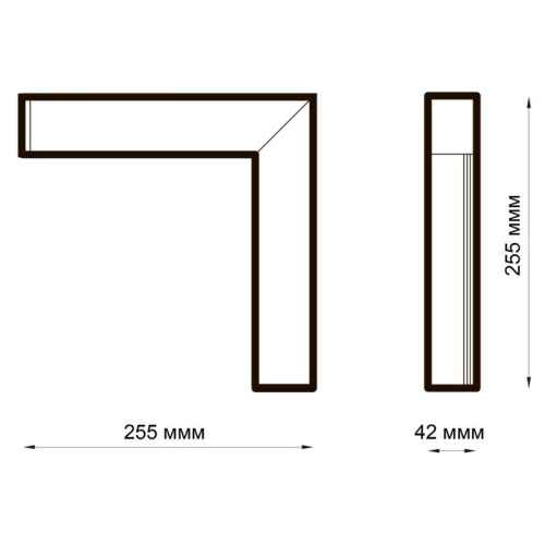 Светильник светодиодный PSO-02L 16Вт 4000К L-обр. 255х255х42мм BLACK ДПО/ДСО для реечных потолков IP40 (универсальный монтаж: накладной/подвесной) Pro+ JazzWay 5069008 фото 8