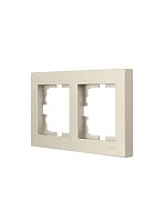 Рамка 2-местн. горизонт. VESNA титан LEZARD 742-3700-147