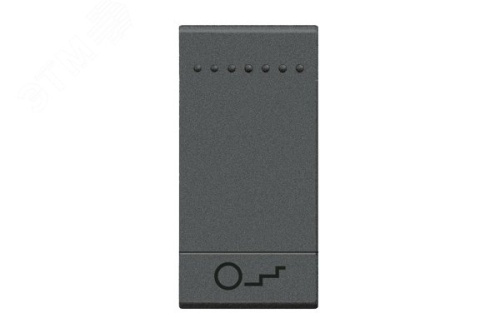 LivingLight Клавиша Лестница 1 модуль антрацит | код L4915BN | BTicino