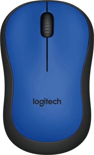 Мышь Logitech Silent M220 синий/черный оптическая (1000dpi) silent беспроводная USB для ноутбука (2but) | код 1874196 | Logitech
