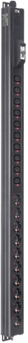 ITK BASE PDU PV1111 25U 1ф 16А 10SCHUKO 10C13 2,6м SCHUKO | код BS-PV12-10D-10C13-11 | ITK by IEK