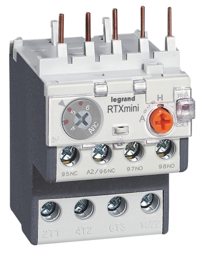 Реле тепловое RTX³ мини 2.5...4.0A для мини-контакторов CTX³ | код 417087 | Legrand Реле тепловое RTX³ мини 2.5...4.0A для мини-контакторов CTX³ | код 417087 | Legrand