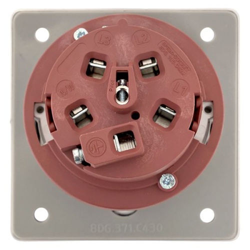 Розетка стационарная внутренняя угловая 4252 3Р+РЕ+N 32А 380В IP67 PROxima | код ps-4252-32-380 | EKF фото 5 Розетка стационарная внутренняя угловая 4252 3Р+РЕ+N 32А 380В IP67 PROxima | код ps-4252-32-380 | EKF фото 5