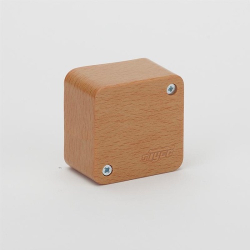 Коробка распаячная 55х55х32, для открытой проводки, бук на светлой основе | код 65002-38м | Ruvinil