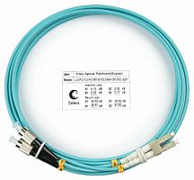 Cabeus FOP-50-LC-FC-1,5m Шнур оптический duplex LC-FC 50/125 mm OM3 1,5м LSZH | код 8460c | Cabeus