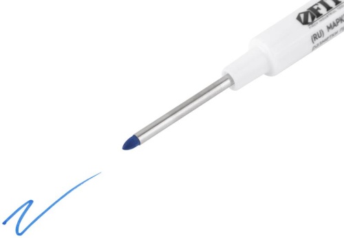 Маркер строительный двусторонний красный | код 4343 | FIT фото 4