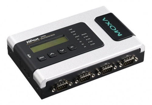 Сервер NPort 6450 4 port RS-232/422/485 secure device server, 12-48V, Power Adapter | код 00-01172280 | MOXA
