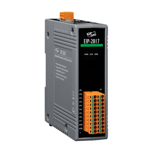 EIP-2017 CR Isolated 8-ch DIFF or 16-ch SE AI EtherNet/IP Module (RoHS) | код 00-06100845 | ICP DAS