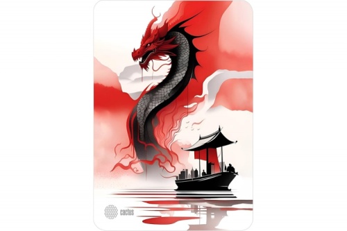 Коврик для мыши Cactus Red Dragon 400x300x3мм (CS-MP-PRO21XL) | код 2031294 | CACTUS