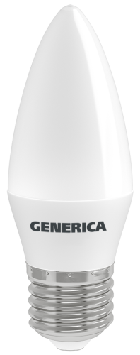 Лампа светодиодная C35 12Вт свеча 6500К E27 230В GENERICA LL-C35-12-230-65-E27-G фото 2