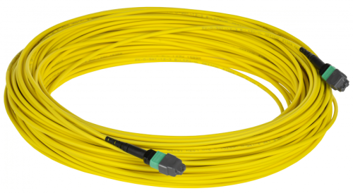 ITK Сборка кабельная MPOF-MPOF тип A 12 SM OS2 10м | код FAP0902-MPOF-MPOF-12A-010 | ITK by IEK