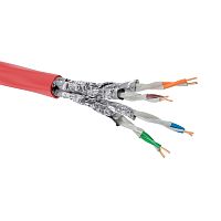Кабель CAT 6A, U/UTP Application, нг(А)-FRHF, бухта 500м, красный | код RN6AUUA04RD | DKC