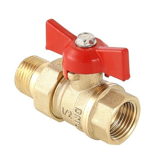 Кран шар. СТАНДАРТ с полусгоном 1/2", вн.-нар. | код. VT.127.G.04 | VALTEC