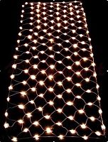 Гирлянда-сетка NTLD144-WW-E-F 10% мигающих LED уличная теплый белый | код 4690601034762 | JazzWay