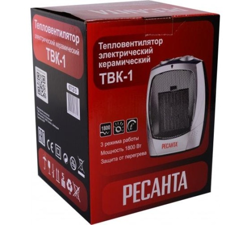 Тепловентилятор ТВК-1 1.8кВт | код 67/2/3 | Ресанта