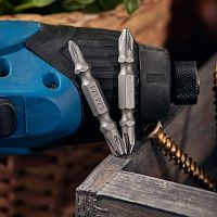 Мини-набор бит двусторонних PZ2xPZ2, PZ1xPZ3-50 мм (упак - 2 шт) | код. KR-92-0453 | Kranz